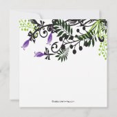 Insel Floral Blume Brauereidusche Einladung (Rückseite)