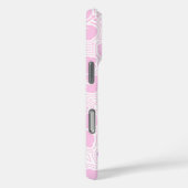 Insel Floral Hawaiian Hibiscus Pinstriped Pink Case-Mate iPhone Hülle (Rückseite / Rechts)