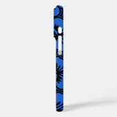 Insel Floral Hawaiianischer Hibiskus Pinstriped Bl Case-Mate iPhone Hülle (Rückseite / Links)