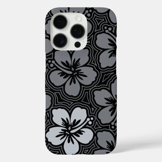 Insel Floral Hawaiianischer Hibiskus Pinstriped Gr Case-Mate iPhone Hülle (Rückseite)