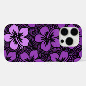 Insel Floral Hawaiianischer Hibiskus Pinstriped Li Case-Mate iPhone Hülle (Rückseite (Horizontal))