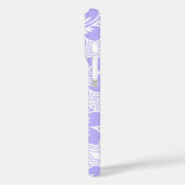 Insel Floral Hawaiianischer Hibiskus Pinstriped Li Case-Mate iPhone Hülle (Rückseite / Links)