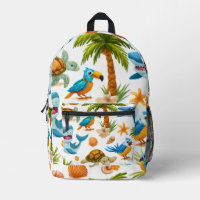 Insel-Flow-Print-Cut-Sew-Tasche Geschenk