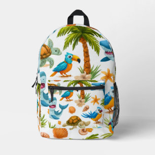 Insel-Flow-Print-Cut-Sew-Tasche Geschenk Bedruckter Rucksack
