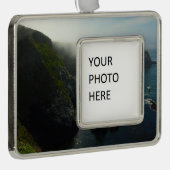 Insel Foggy Anacapa auf den Kanalinseln Rahmen-Ornament Silber (Rechts)