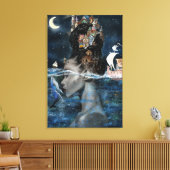 Insel Frau Canvas Print Leinwanddruck (Insitu (Wohnzimmer))