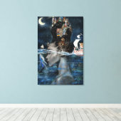 Insel Frau Canvas Print Leinwanddruck (Insitu (Holzboden))