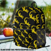 Insel Gecko (Blk) Bedruckter Rucksack