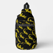 Insel Gecko (Blk) Crossbody Bag (Vorderseite)