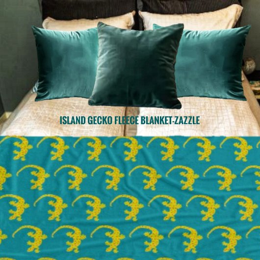 Insel Gecko Fleece Blanket