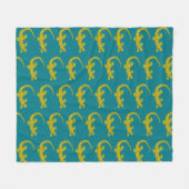 Insel Gecko Fleece Blanket (Vorderseite (Horizontal))
