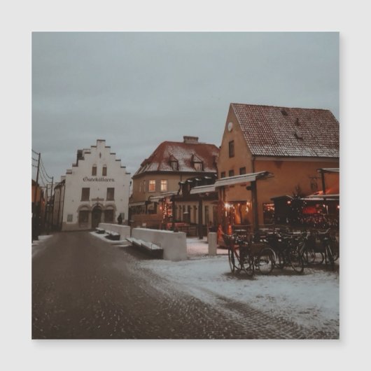 Insel Gotland - Unesco-Stadt Visby - Schweden Magnetkarte (Vorderseite)