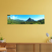Insel Green Moorea mit Panorama Leinwanddruck (Insitu (Wohnzimmer))