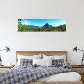 Insel Green Moorea mit Panorama Leinwanddruck (Insitu (Schlafzimmer))