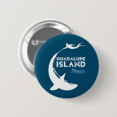 Insel Guadalupe Mexiko | Tauchen mit Haien Button (Vorne & Hinten)