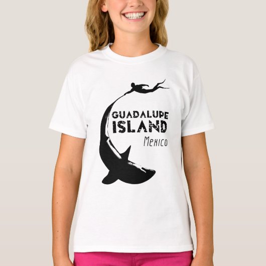 Insel Guadalupe Mexiko | Tauchen mit Haien T-Shirt (Vorderseite)