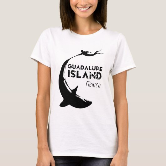 Insel Guadalupe Mexiko | Tauchen mit Haien T-Shirt (Vorderseite)