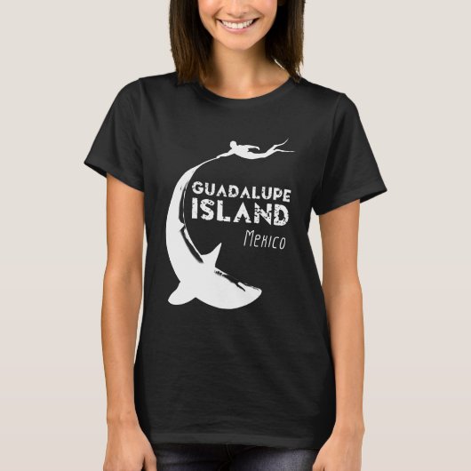 Insel Guadalupe Mexiko | Tauchen mit Haien T-Shirt (Vorderseite)