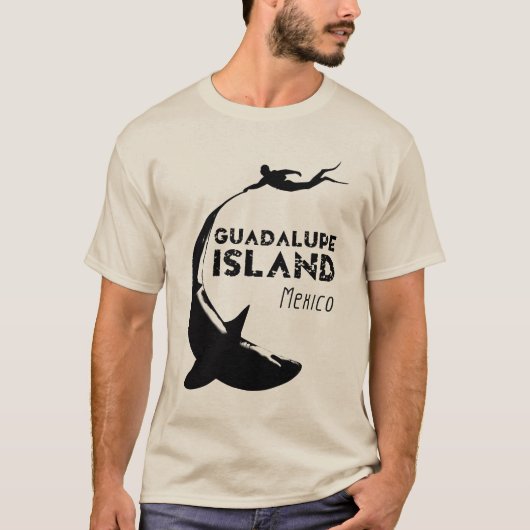 Insel Guadalupe Mexiko | Tauchen mit Haien T-Shirt (Vorderseite)