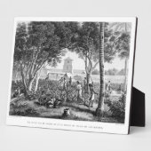 Insel Guam: Einheimische am Arbeitsplatz im Garten Fotoplatte (Seite)