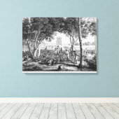 Insel Guam: Einheimische bei der Arbeit im Garten  Leinwanddruck (Insitu (Holzboden))