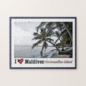 Insel Hanimaadhoo - Malediven I Liebe - Puzzle (Horizontal)