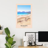 Insel Harris Schottland Reiseplakat Poster (Heimbüro)