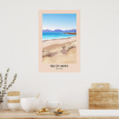 Insel Harris Schottland Reiseplakat Poster (Küche)