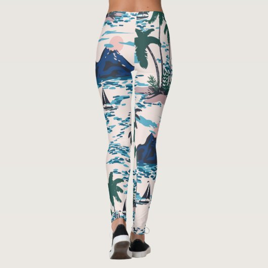 Insel Hawaii Leggings (Rückseite)