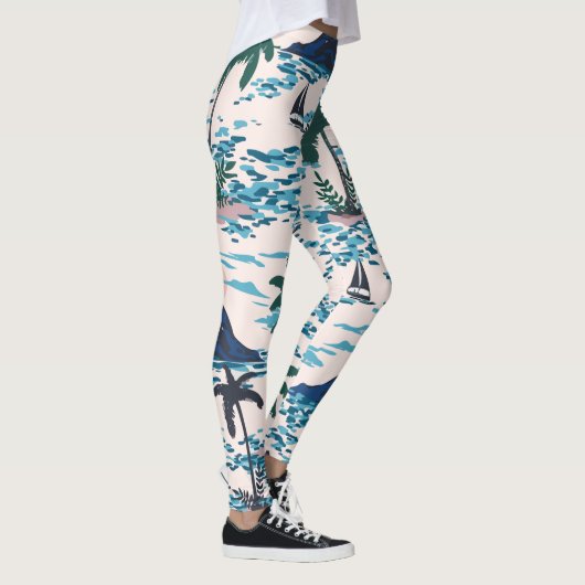 Insel Hawaii Leggings (Rechts)