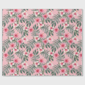 Insel Hibiskus Geschenkpapier (Flach)