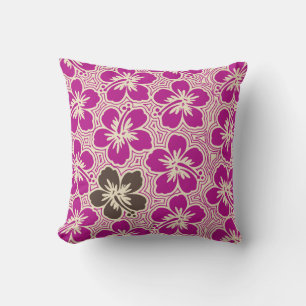 Insel Hibiskus Hawaiian Reversible Square Kissen