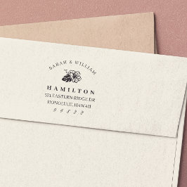 Insel Hibiskus Rücksendeadresse Permastempel