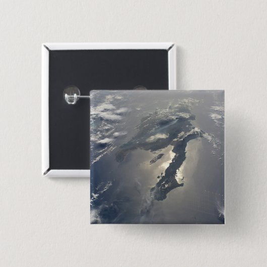 Insel Hispaniola mit Sunglin Button (Vorne & Hinten)