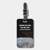 Insel Hispaniola mit Sunglin Gepäckanhänger (Vorderseite vertikal)