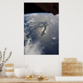 Insel Hispaniola mit Sunglin Poster (Küche)