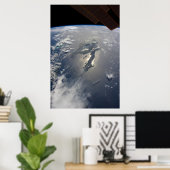 Insel Hispaniola mit Sunglin Poster (Heimbüro)