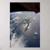 Insel Hispaniola mit Sunglin Poster (Vorne)