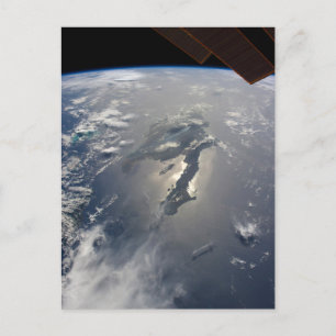 Insel Hispaniola mit Sunglin Postkarte