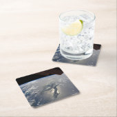 Insel Hispaniola mit Sunglin Rechteckiger Pappuntersetzer (Vor Ort)