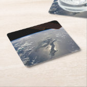 Insel Hispaniola mit Sunglin Rechteckiger Pappuntersetzer (angewinkelt)