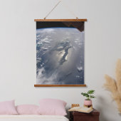 Insel Hispaniola mit Sunglin Wandteppich Mit Holzrahmen (Schlafzimmer)