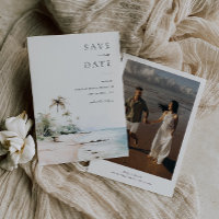 Insel Hochzeit in Urlaubsort Save the Date
