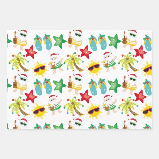 Insel Holiday Wrapping Sheets, Matte 19" x 29" Geschenkpapier Set (Vorderseite)