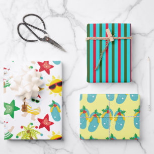 Insel Holiday Wrapping Sheets, Matte 19" x 29" Geschenkpapier Set