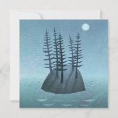 Insel im Ocean Art Card (Vorderseite)