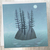 Insel im Ocean Art Card