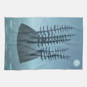 Insel im Ozean Art Geschirrtuch (Horizontal)