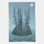Insel im Ozean Art Geschirrtuch (Vertikal)