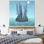 Insel im Ozean Art Leinwanddruck (Insitu (Schlafzimmer))